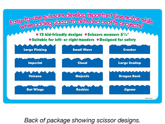 Crinkle-Cut Craft Scissors - Set of 12 - US 7852