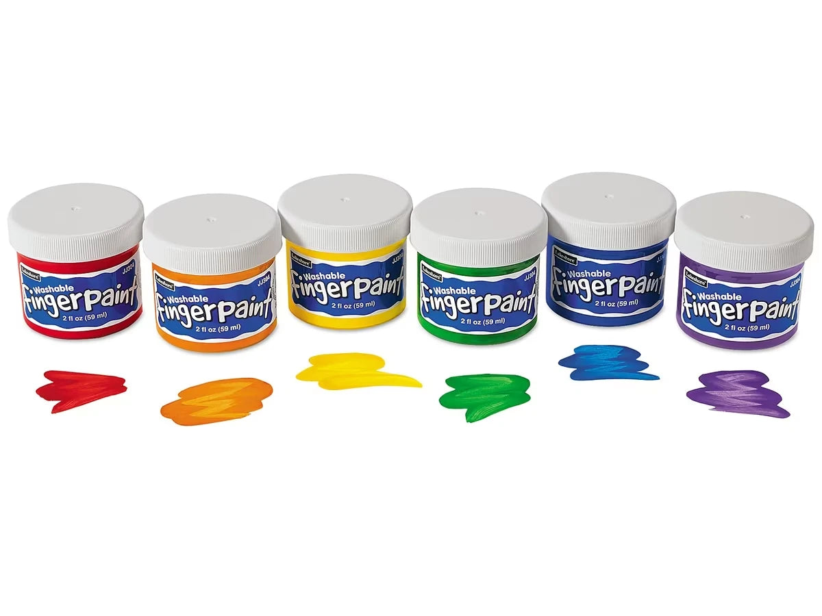 Washable Fingerpaint - Set of 6 - US 6876