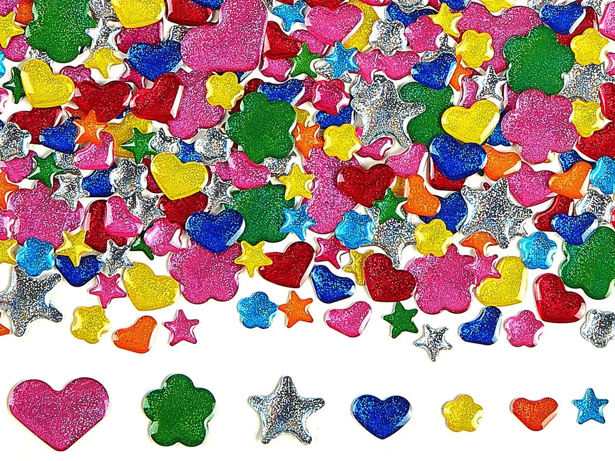 Easy-Stick Glitter Shapes - US 8255