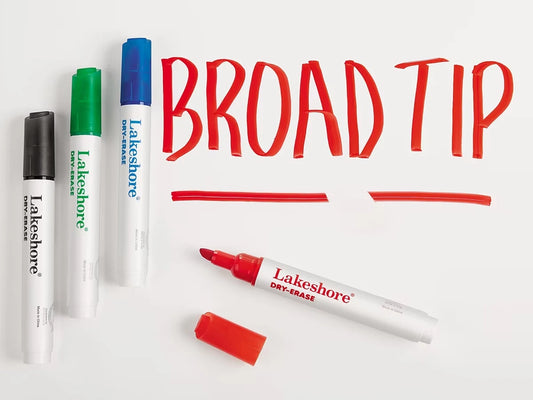 Write & Wipe Broad-Tip Markers - US 4864