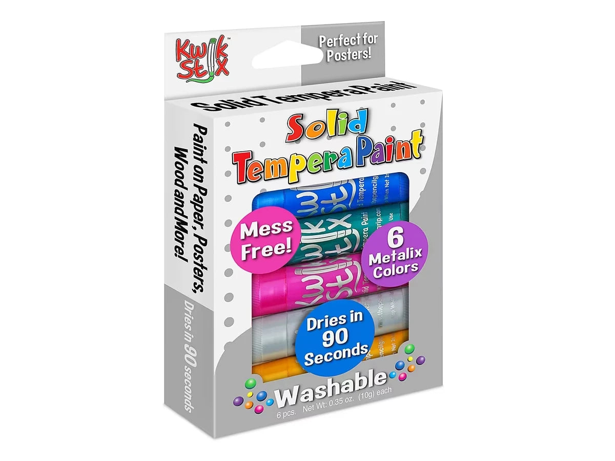 Metallic Kwik Stix™ Tempera Painters - Set of 6 - US 6551