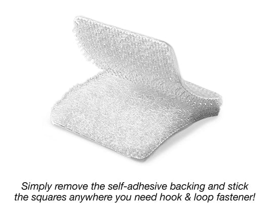 Self-Adhesive Hook & Loop Squares - Each Pack - US 6173