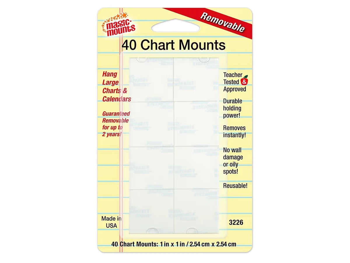 Removable Chart Mounts - Set of 40 - US 8618