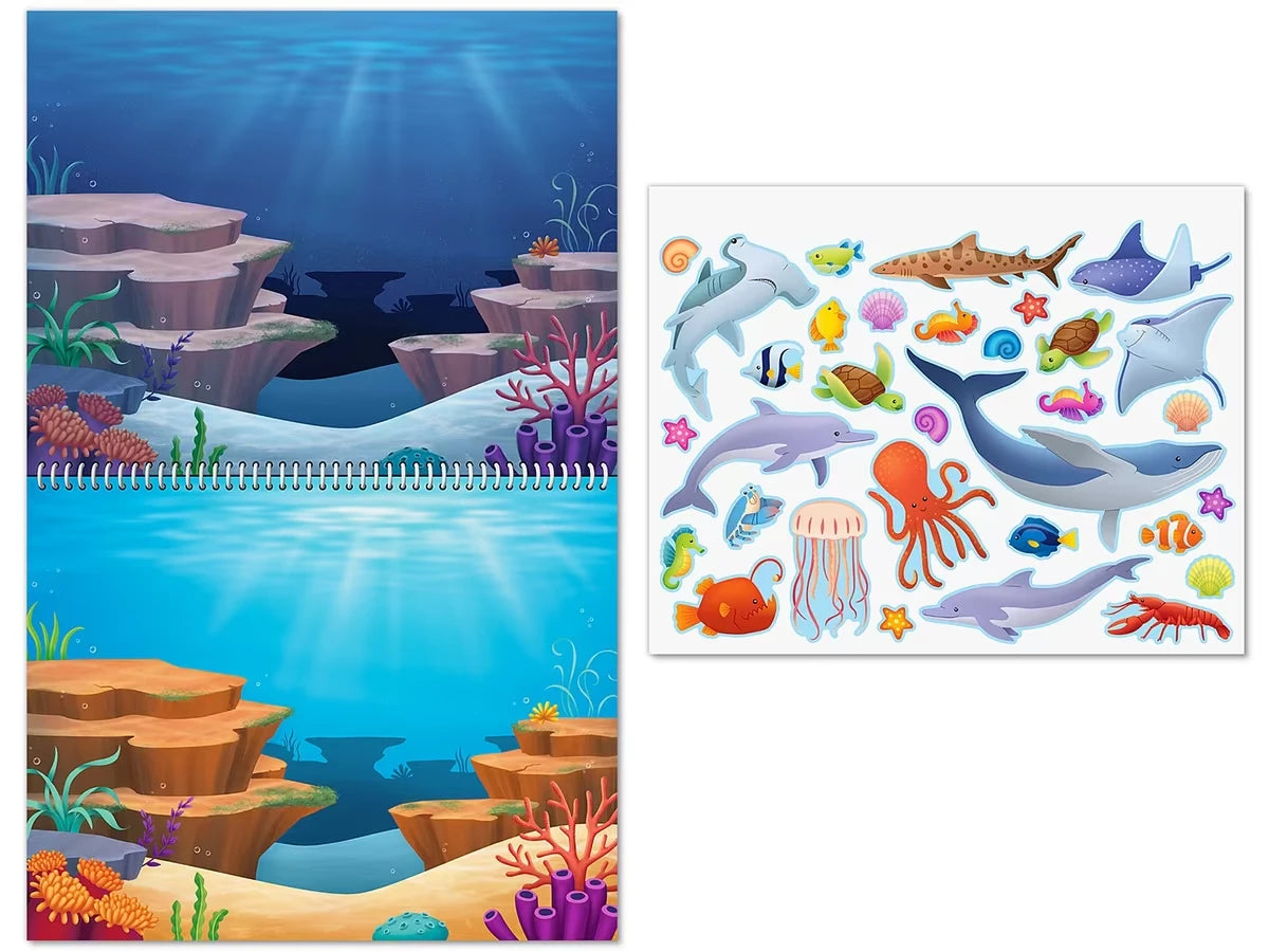 Animal Habitats Reusable Sticker Pad - US 8985