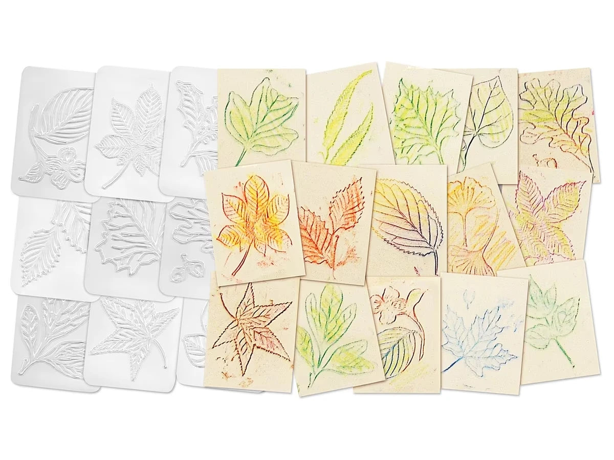 Leaf Rubbing Plates - US 4292