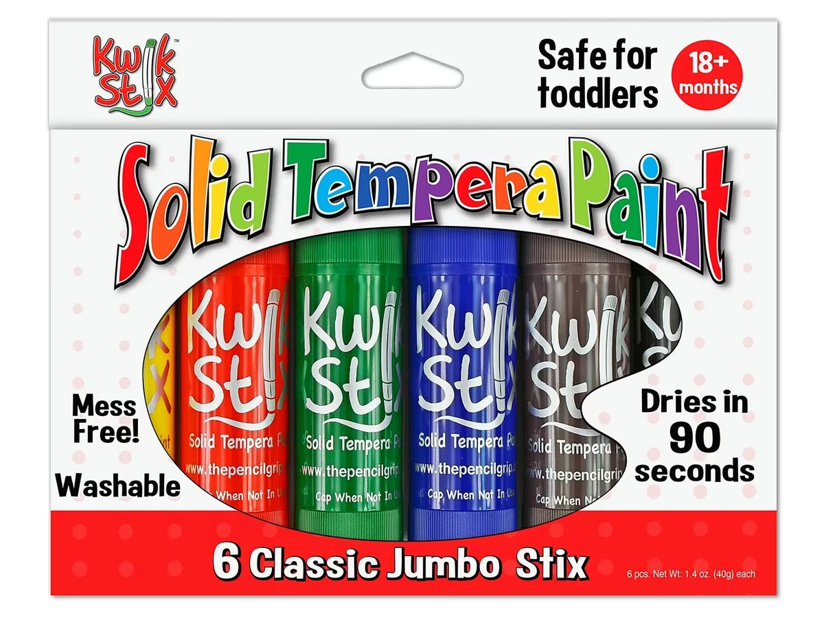 Kwik Stix™ Jumbo Tempera Painters - Set of 6 - US 8101
