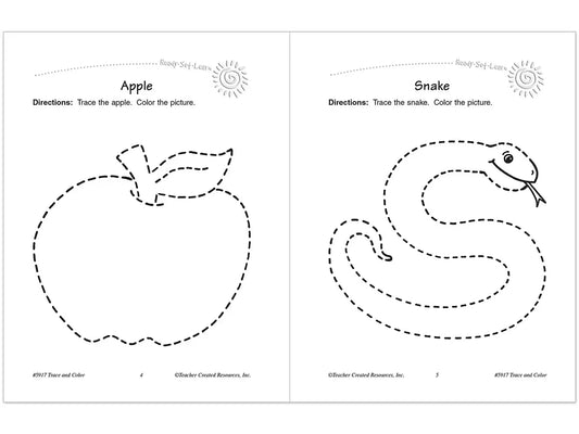 Trace & Color Activity Book - US 5754