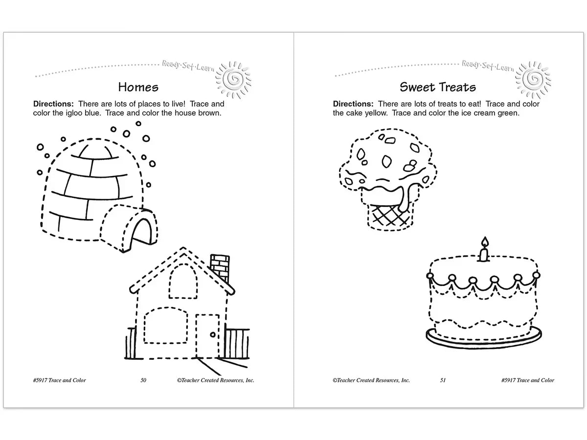 Trace & Color Activity Book - US 5754