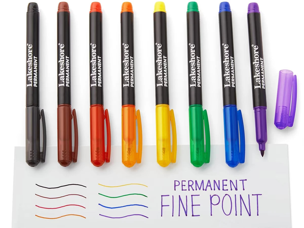 Permanent Thin-Line Markers - US 9452