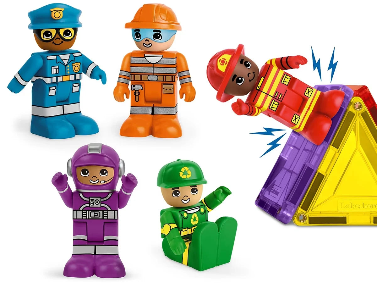 Magnetic Wonder Tiles® - Community Helpers - US 5579