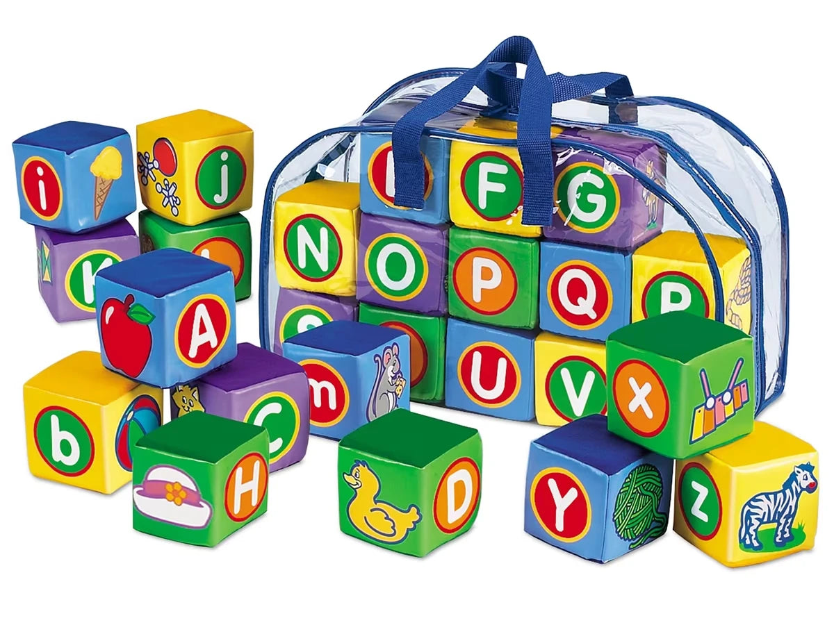 Soft & Washable Alphabet Blocks - US 7404