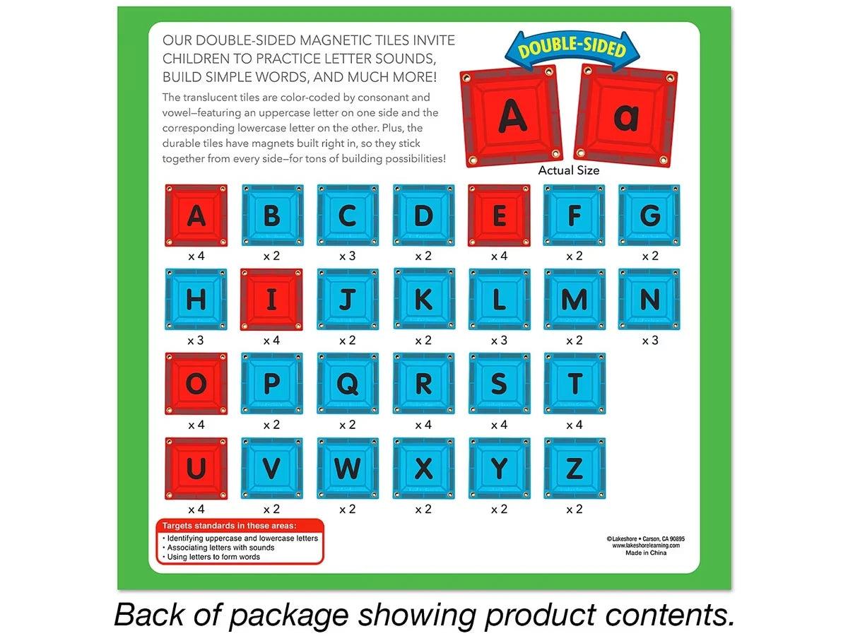 Double-Sided Magnetic Phonics Tiles - US 3533