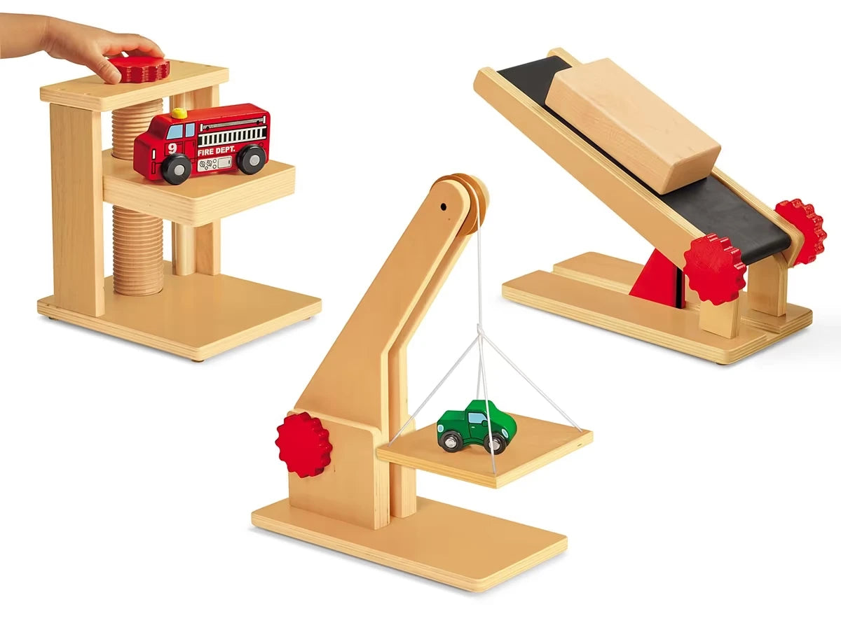 Block Play Simple Machines - Complete Set - US 7853