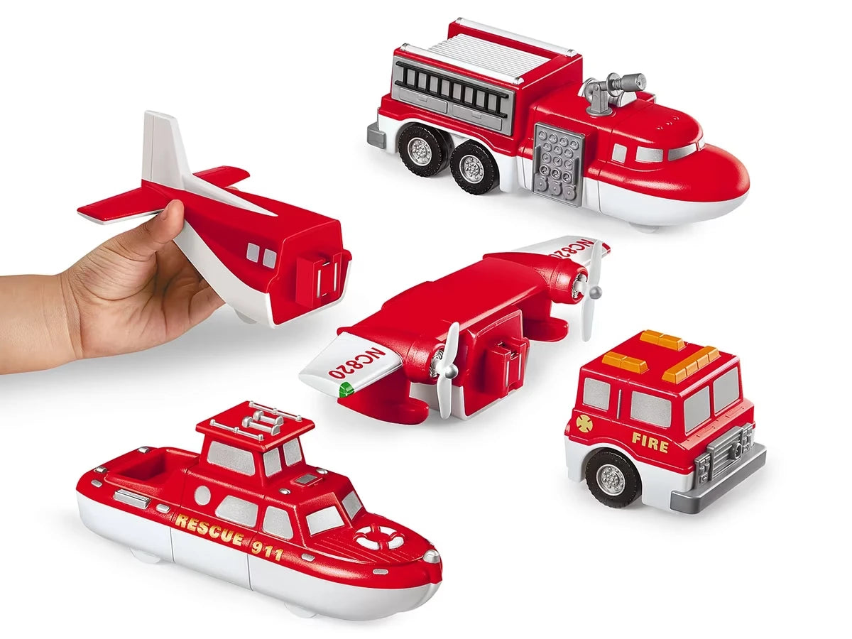 Mix & Match Magnetic Rescue Vehicles - US 5247