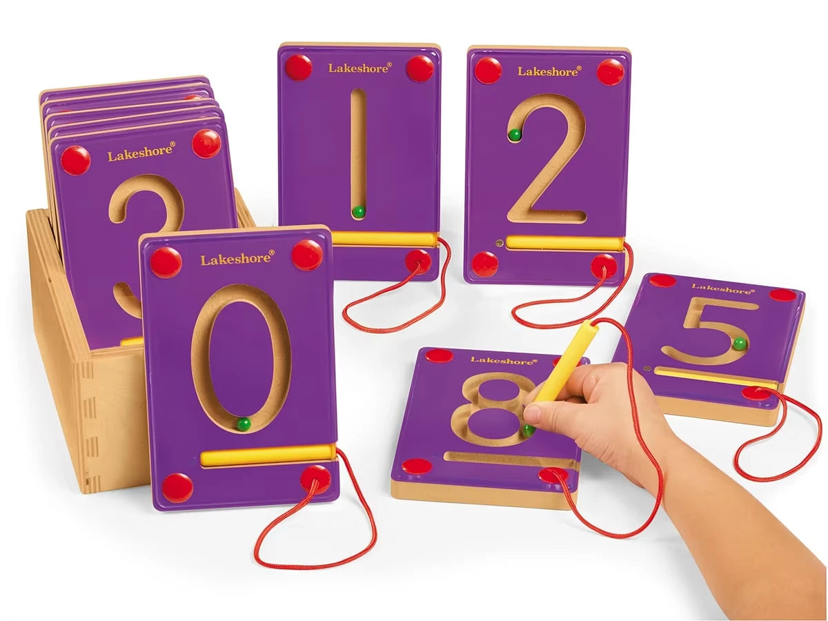 Magnetic Learning Numbers - US 3186