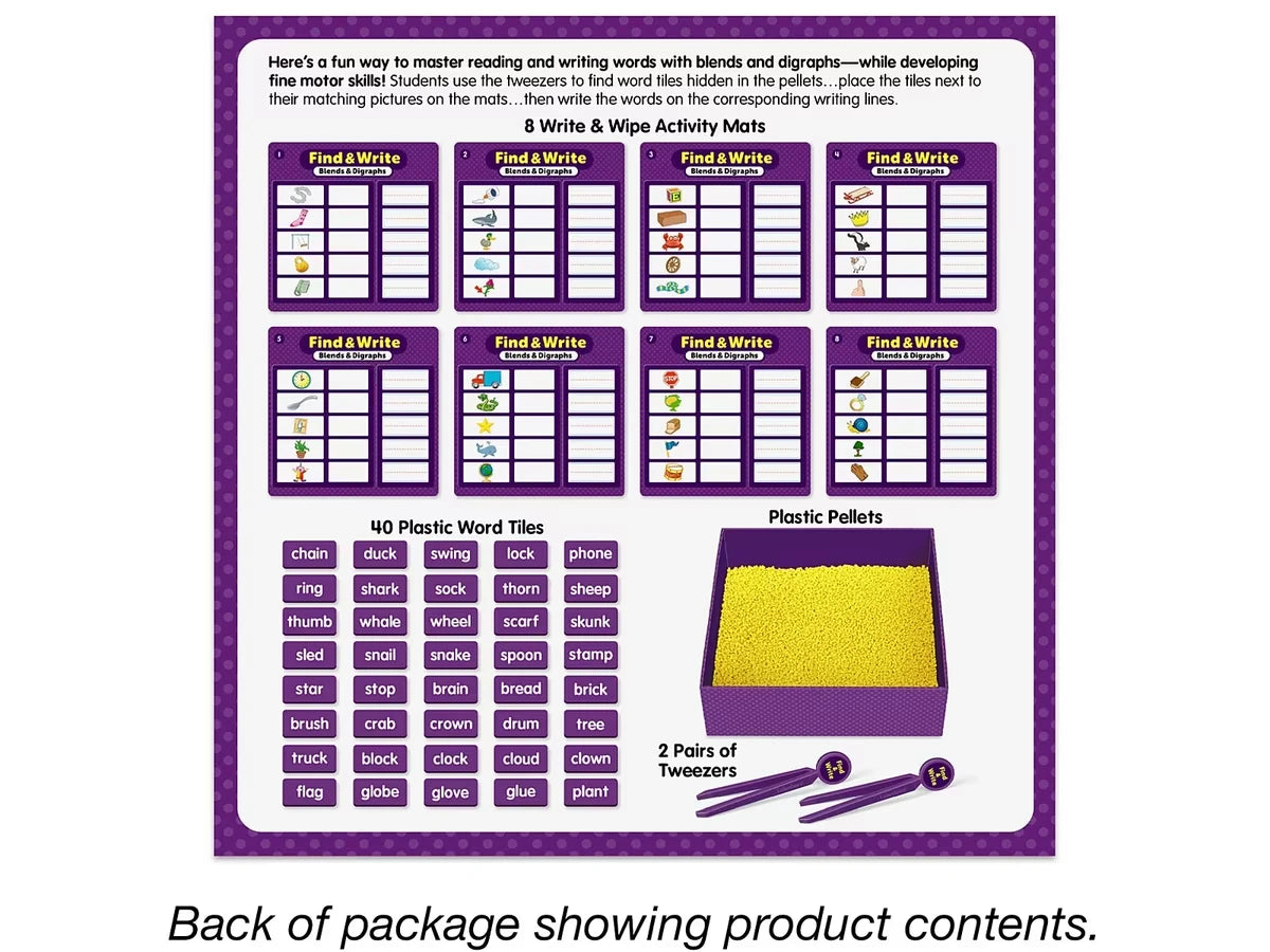 Find & Write Blends & Digraphs Activity Center - US 5969