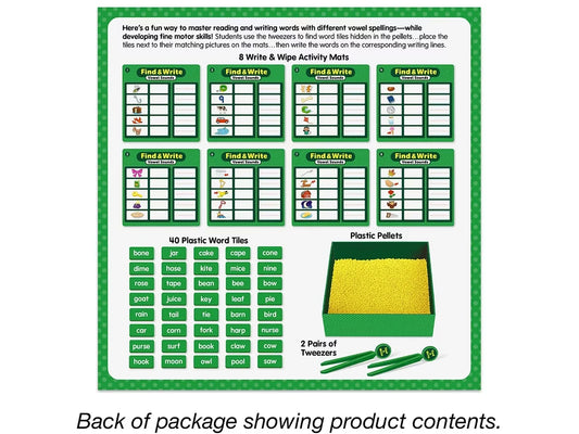 Find & Write Vowel Sounds Activity Center - US 3184