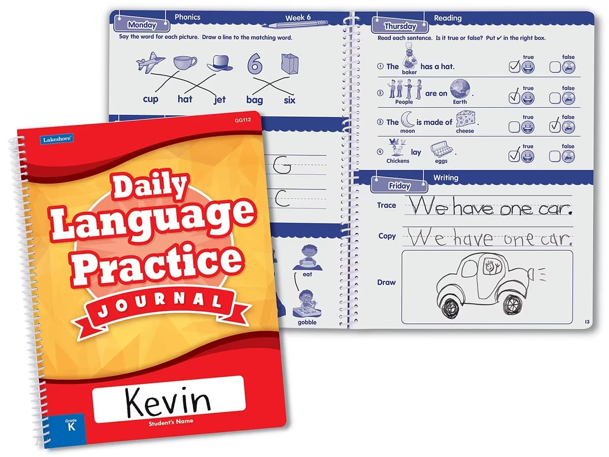Daily Language Practice Journal - Kindergarten - US 9716
