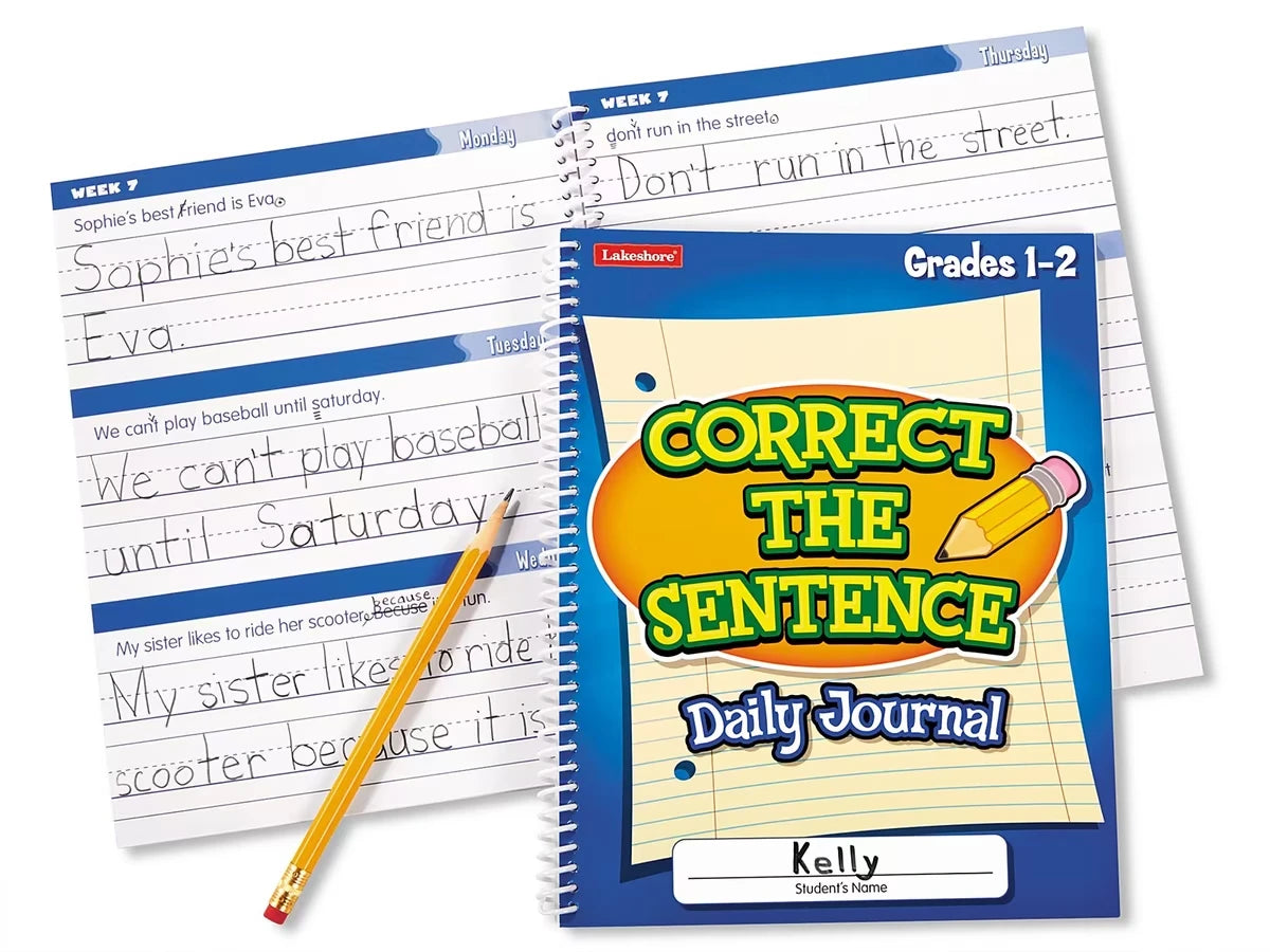 Correct the Sentence! Daily Journal - Gr. 1-2 - US 8626