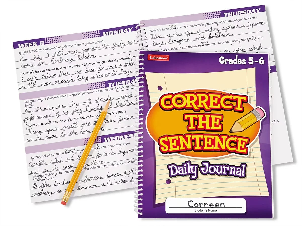 Correct the Sentence! Daily Journal - Gr. 5-6 - US 7775