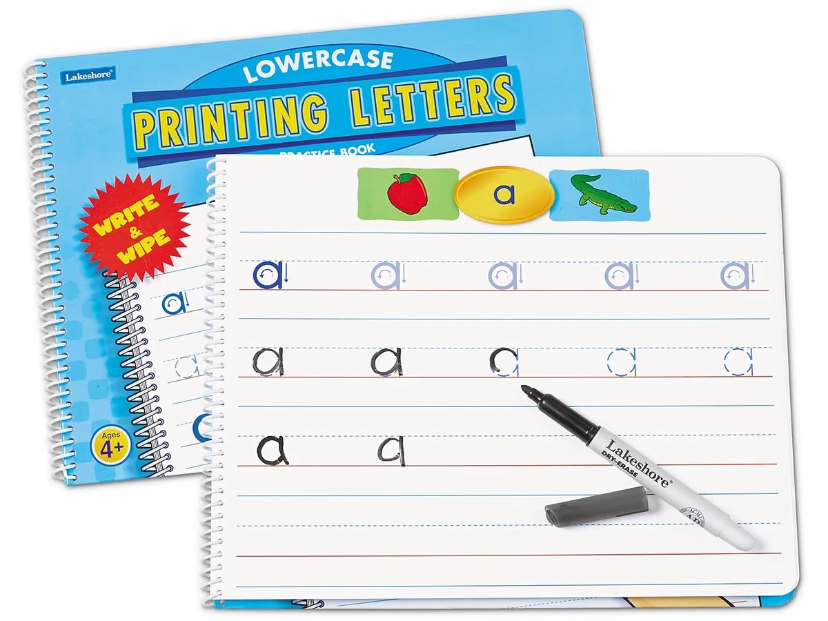 Printing Letters Practice Book - Lowercase - US 5166