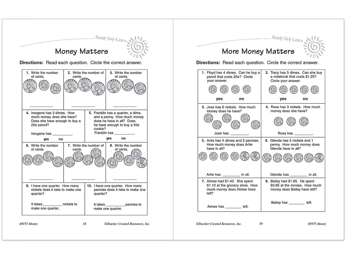 Money Workbook - US 7592