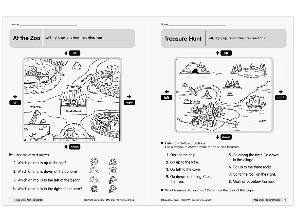 Beginning Geography Workbook - US 6519
