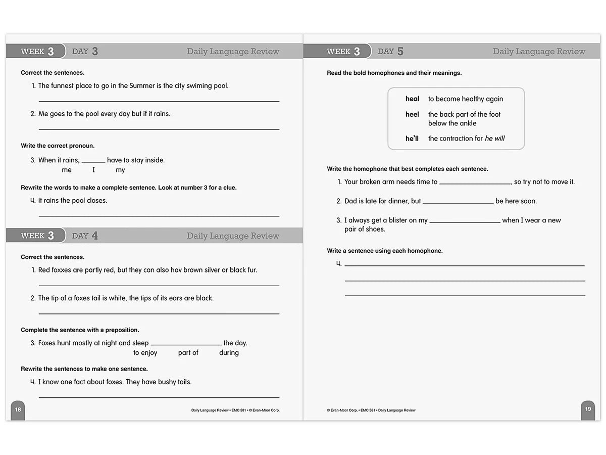 Daily Language Review Workbook - Gr. 3 - US 6118