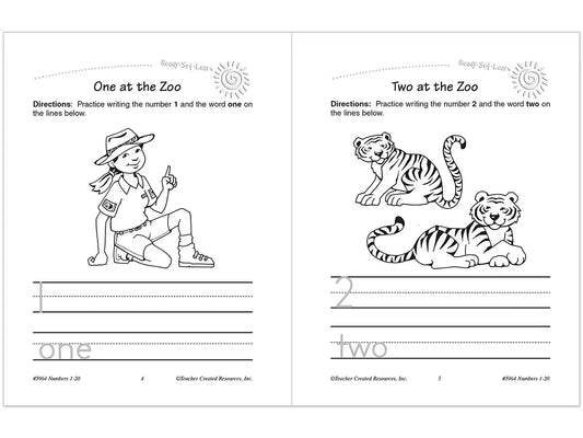 Numbers 1-20 Workbook - US 7390