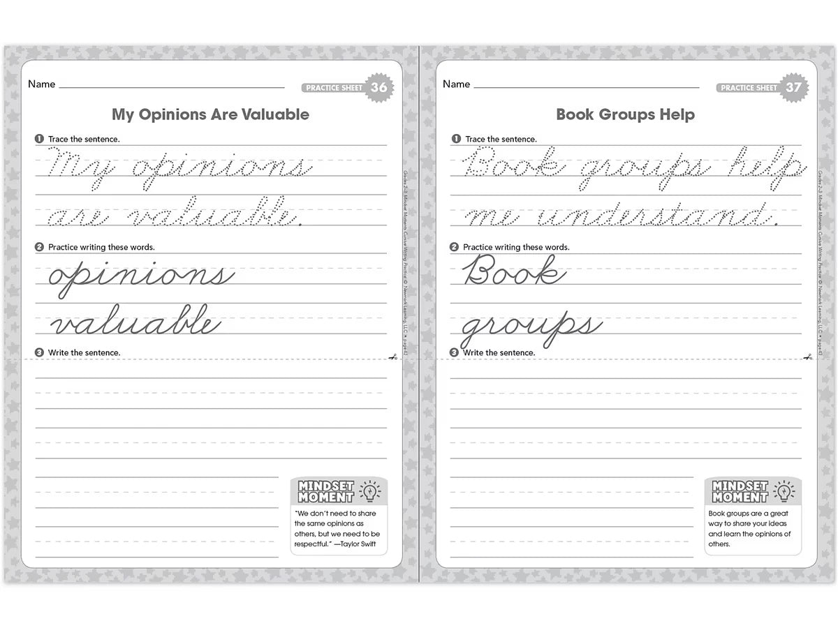 Cursive Writing Practice Workbook - Gr. 2-3 - US 2097