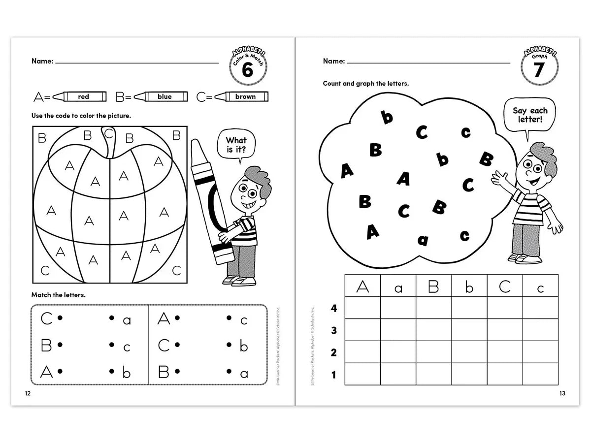 Alphabet Little Learner Packets Workbook - US 9854