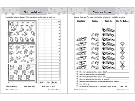 Instant Math Practice Workbook - Gr. 2 - US 3703