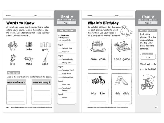 Phonics Week-By-Week Packets Workbook - US 4206