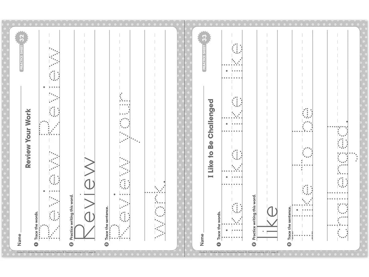 Handwriting Practice Workbook - K-Gr. 1 - US 8886