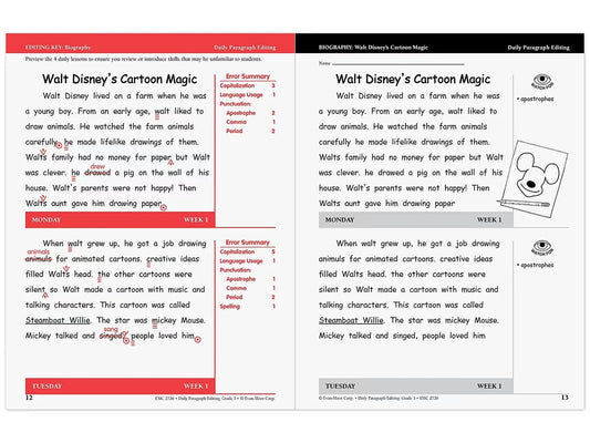 Daily Paragraph Editing Workbook - Gr. 3 - US 6747