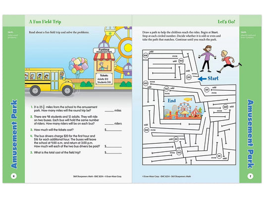 Math Skill Sharpeners Workbook - Gr. 4 - US 8646