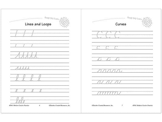 Modern Cursive Writing Practice Workbook - US 5260