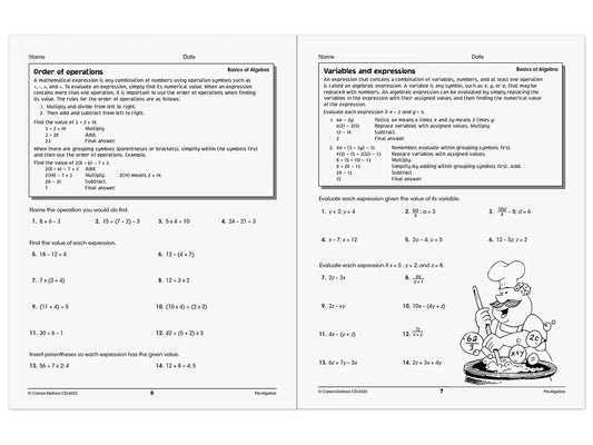 Pre-Algebra Skills for Success Workbook - US 2610