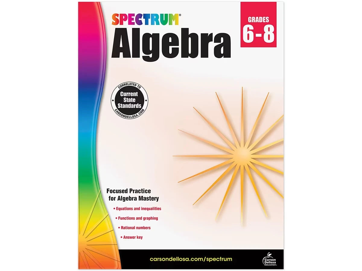 Spectrum® Algebra Workbook - US 3613