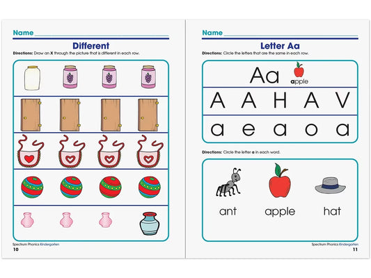 Spectrum® Phonics Workbook - Kindergarten - US 1433