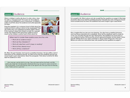 Spectrum® Writing Workbook - Gr. 6 - US 8670