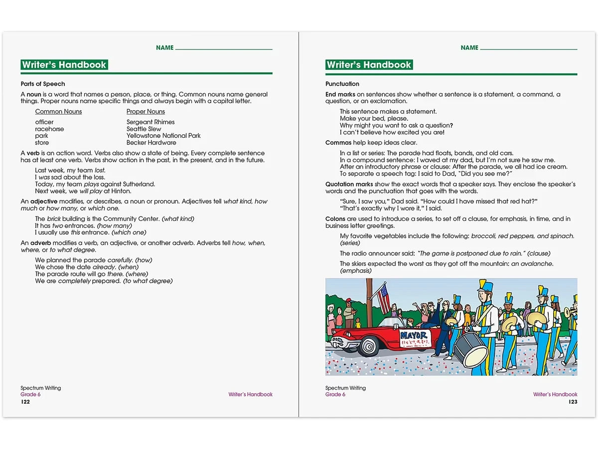 Spectrum® Writing Workbook - Gr. 6 - US 8670