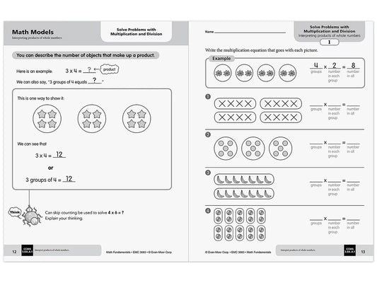 Math Fundamentals Workbook - Gr. 3 - US 3789