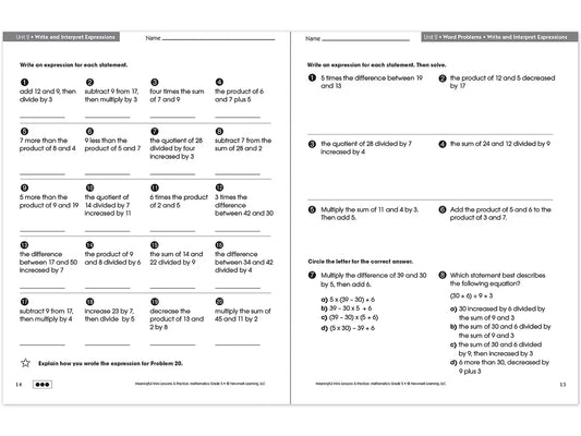 Mathematics Workbook - Gr. 5 - US 6496