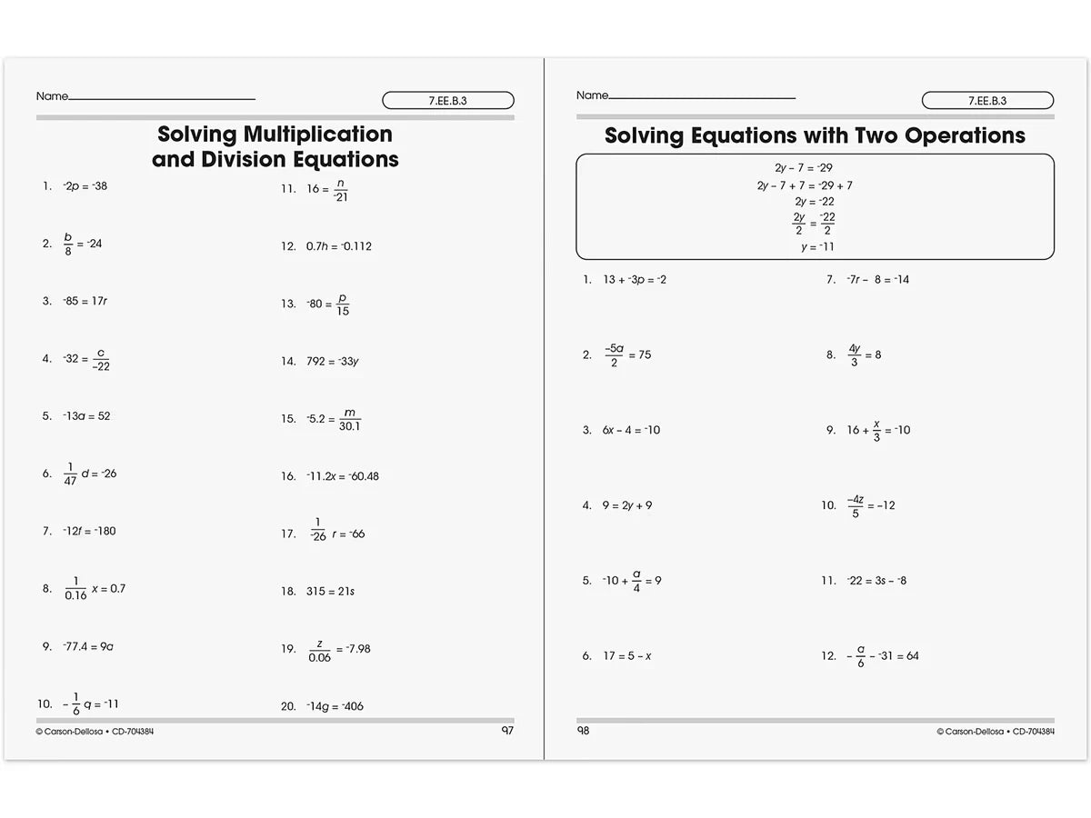 The 100+ Series™ Pre-Algebra Workbook - US 3071