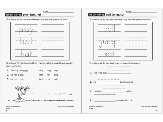 Spectrum® Sight-Words Workbook - Gr. 1 - US 5440