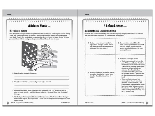 Comprehension and Critical Thinking Workbook - Gr. 6 - US 8801