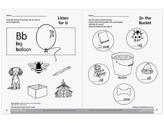 Basic Phonics Skills Workbook - K-Gr. 1 - US 4767