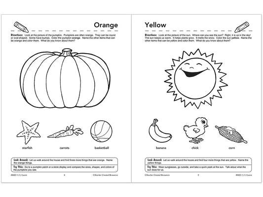 1-2-3 Learn Workbook - Preschool-Pre K - US 6768