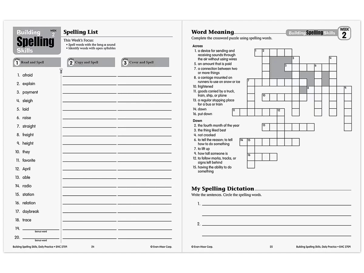 Building Spelling Skills Workbook - Gr. 5 - US 4240